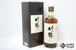 ◇注目! ニッカ 竹鶴 17年 ピュアモルト 旧ラベル 700ml 43％ 箱付き ジャパニーズ