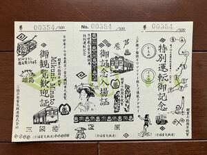 京福電気鉄道開業70周年記念切符