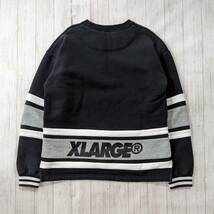 Champion×X-LARGE/チャンピオン×エクストララージチャンピオン/立体ロゴ×ライン/クルーネックスウェット/肉厚/ビッグシルエット_画像4