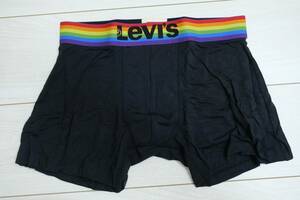 新品リーバイスD0115-0003 Mサイズ レインボーゴム ボクサー ブラック/黒 ブリーフ アンダーパンツ Levi's