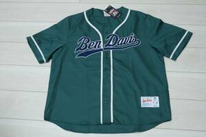 新品BEN DAVIS ベンデイビス G-2580038-50 Mサイズ ベースボールシャツ ダークグリーン ビッグシルエット