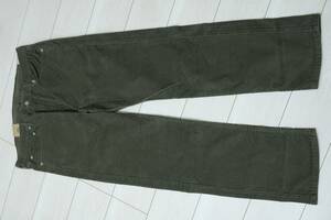  new goods Levi's 00505-2059 W38 505 regular strut green / green 14W CORD corduroy pants stretch 