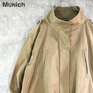 [KWT831] MuNich ミューニック ミリタリーコート レディース ベージュ サイズ8 80