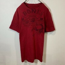 [KWT1259] American Ragcie 半袖Tシャツ メンズ エンジ S ポス_画像2