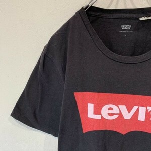 [KWT1861] Levi's 半袖Tシャツ メンズ レッド×ブラック S ポス