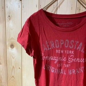 [KWT2175] AEROPOSTALE короткий рукав футболка женский красный M pohs 