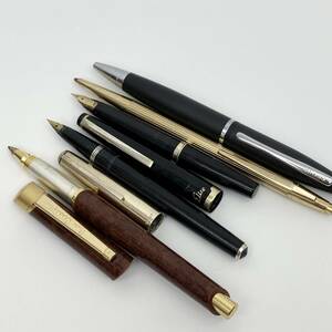 1円~! 筆記用具 5本 まとめ モンブラン パイロット エリート ピエールカルダン Mont Blanc Elite 14K 18K 筆記用具 万年筆 ボールペン