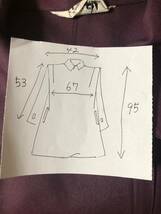 春コート　Mサイズ　ミディアムコート　サイドポケット　可愛い　変形デザイン　ボルドー　トレンチ　ライダース　軽い_画像10
