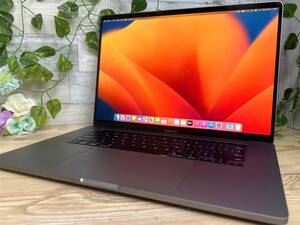 【良品♪】MacBook Pro 2019[Core i9 9980HK 2.4GHz/RAM:32GB/SSD:1024GB(1TB)/16インチ/タッチバー]Ventura スペースグレー 動作品