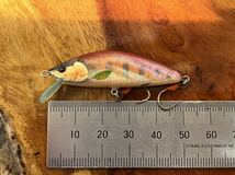 T.C.G Handmade Lures 50s No.8 ハンドメイドミノー アワビ貼り ハンドメイドルアー_画像5