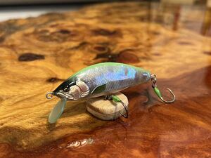 T.C.G Handmade Lures 50s No.18 ハンドメイドミノー アワビ貼り ハンドメイドルアー