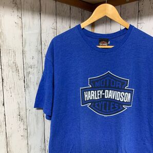Harley-Davidson バックプリント ストリート ロゴ 鷹 狼 古着 バイカー アメカジ