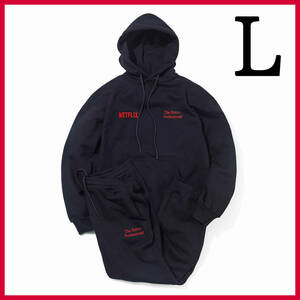 新品 L SET UP Netflix ENNOY stylistshibutsu HOODIE PANTS スタイリスト私物 セットアップ エンノイ ネットフリックス パーカー パンツ