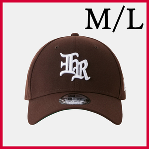 新品 M/L ER LOGO CAP Brown New Era ロゴ 刺繍 ニューエラ キャップ 帽子 茶 ブラウン