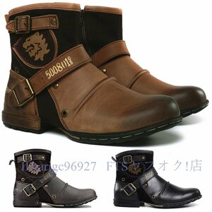 A5654* new goods Work boots boots men's boots shoes leather shoes Rider's is ikatto military casual height up 