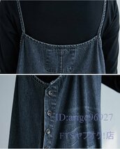 A3078☆新品ファッション パンツ レディース ポケット付き デニム オーバーオール パンツ つなぎ M-2XL_画像4