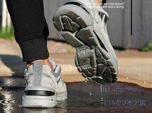 A0985☆新品作業靴 メッシュ 安全靴 おしゃれ メンズ レディース 踏み抜き防止 滑りにくい 通気 軽い スニーカー 女性サイズ対応_画像7