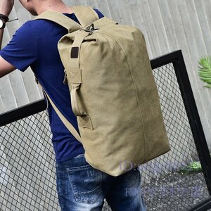 A0232☆新品　メンズ リュック 大容量　無骨 × 帆布　キャンバス バックパック 大容量 リュック 災害 旅行 スポーツ 運動 登山 災害用