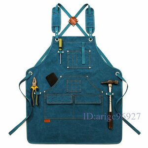 T625* new goods men's Denim apron work clothes camp apron outdoor apron kitchen restaurant gardening blue 