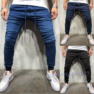 S964* new goods men's chinos jogger pants sweat pants jeans Denim pants ji- bread skinny pants stretch bread M~3XL