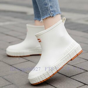 A5788* new goods rain boots lady's rain shoes short boots rain shoes rainy season measures boots waterproof . slide stylish 23cm~25.5cm