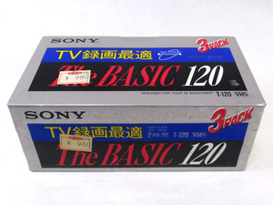 SONY★ソニー　T-120　VHSビデオテープ　3本パック　未開封★S11201