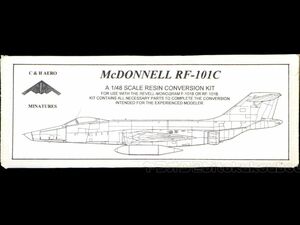 N-04 【C＆H】1/48 RF-101C ヴードゥー偵察機型 コンバージョンレジンキット McDONNELL Voodoo デカール付 レベル/モノグラム用 未組立レア