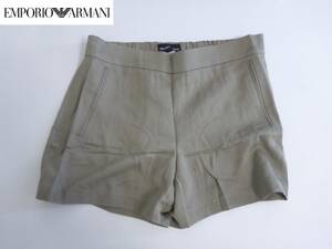 美品 EMPORIO ARMANI　エンポリオ アルマーニ★モカブラウン　茶　ショートパンツ 42 L相当