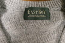 EAST BOY イーストボーイ　グレー　セーター　学生　女子　制服　スクール　Ｍサイズ　毛　ラム100％　ラムウール_画像3