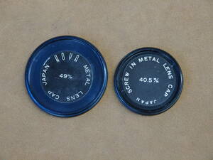 practical use used 49m/m*40.5m/m metal lens cap 2 point 