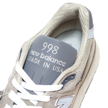 NEW BALANCE U998GR GRAY GREY SUEDE MADE IN USA US7.5 25.5cm ( ニューバランス 998 グレー スエード アメリカ製 )_画像7