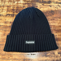 送料無料☆24SS Supreme Overdyed Beanie Black ( シュプリーム オーバーダイド ビーニー ブラック 黒 ニットキャップ ニット帽子 )_画像1