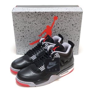 AIR JORDAN 4 RETRO BLACK/FIRE RED-CEMENT BRED REIMAGINED US11 29cm FV5029-006 エアジョーダン 4 IV レトロ ブラック/レッド