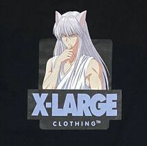 【希少】XLARGE×幽遊白書　コラボTシャツ　ビッグロゴ　蔵馬　両面プリント　クルーネック　ユニセックス　エクストララージ　01192136_画像3