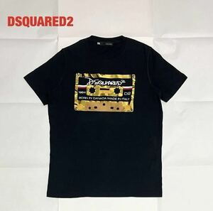 【人気】DSQUARED2　ディースクエアード　半袖Tシャツ　カセットテープ　メンズ　レディース　ユニセックス　ブランドロゴ　74GC512 20976
