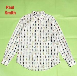 【人気】Paul Smith　ポールスミス　Paul's People PRINT SHIRT　総柄シャツ　ピープル柄　ユニセックス　定価24,200円　193314 006LN