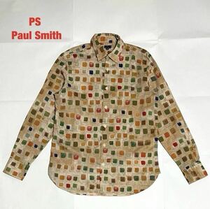 【人気】PS Paul Smith　ポールスミス　長袖シャツ　総柄シャツ　マルチカラー　メンズ　レディース　ユニセックス　個性的　203609 172H