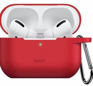 【ラスト1個】ESR AirPods Pro ケースカバー AirPods Pro シリコン　ワイヤレス充電対応 レッド