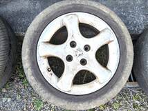 PEUGEOT 306 純正 ボルト付 15×6J 108-4H+19 65.1Φ 中古アルミホイール 4本 プジョー 1007 206 306 _画像2