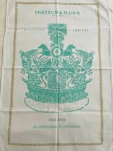 新品☆FORTNUM&MASON☆フォートナム&メイソン☆プラチナムジュビリーティータオル&エコバッグセット☆レア_画像3