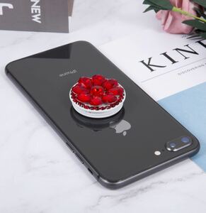 新品☆レッド☆キラキラ☆POP SOCKETS ポップソケット★スマホグリップ