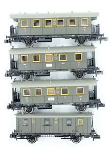 ◆FLM バイエルン王国鉄道 ２軸客車（スポーク車輪）４両セット◆