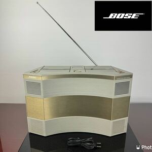 【銘機/極美品】Bose AW-1D Acoustic Wave Music System CD/ラジオ/カセット ボーズ 音響 オーディオ ラジカセ プレーヤー 電源ケーブル付