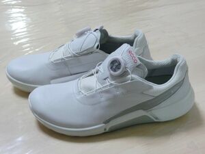 未使用品 ECCO WOMEN'S GOLF BIOM H4 BOA 24.5cmホワイト GORETEX スパイクレス 2023