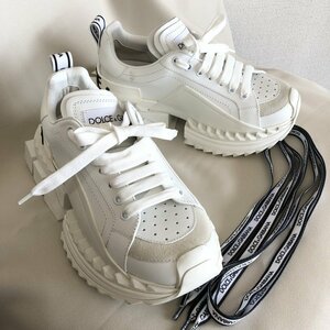  unused finest quality DOLCE&GABBANA Dolce & Gabbana Dolce&Gabbana white dado sneakers Hsu parking SUPER KING woman IW307AS01DLC_80