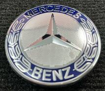 ★訳有りC★ 現行タイプ ローレル濃紺75mm 4個 メルセデスベンツ 純正ホイール用センターキャップ Mercedes-Benz Blue Laurel Wreath AMG_画像3