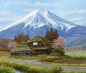 Art hand Auction Ölgemälde, Westliches Gemälde (kann mit Ölgemälderahmen geliefert werden) F8 Größe Oshino Fuji Kenzo Seki, Malerei, Ölgemälde, Natur, Landschaftsmalerei