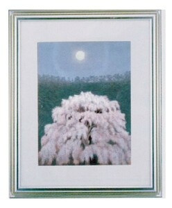 絵画 名画 複製画 フレーム 額縁付 東山魁夷 「花明り」 F6号特寸 世界の名画シリーズ プリハード