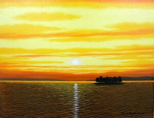 Art hand Auction Ölgemälde, Westliche Malerei (Lieferung mit Ölgemälderahmen möglich) SM Lake Shinji 2 Toshihiko Asakuma, Malerei, Ölgemälde, Natur, Landschaftsmalerei