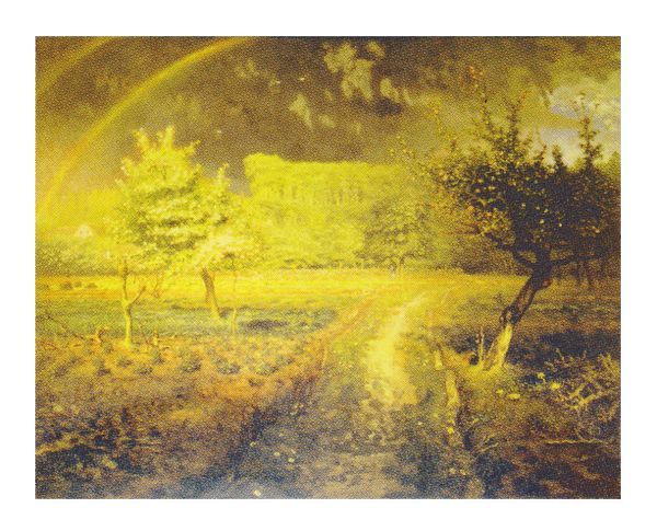 Painting, masterpiece, reproduction, with frame (MJ108N-G) Jean-Francois Millet Spring P15 size, World masterpiece series, Prehard, Artwork, Painting, others
